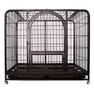 Heavy Steel Metal Pet Crate 2Doors With Wheels